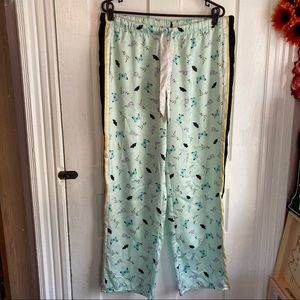 Victoria’s Secret satin butterfly pajama pants